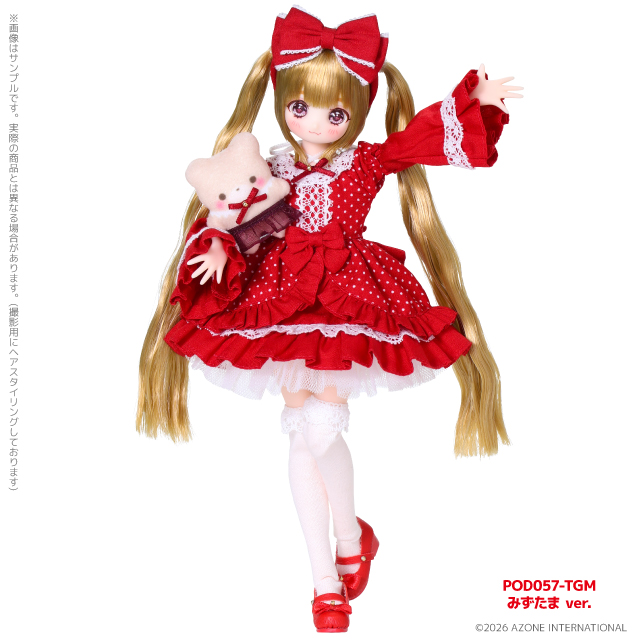 Temari Mizutama in a red polka-dot dress