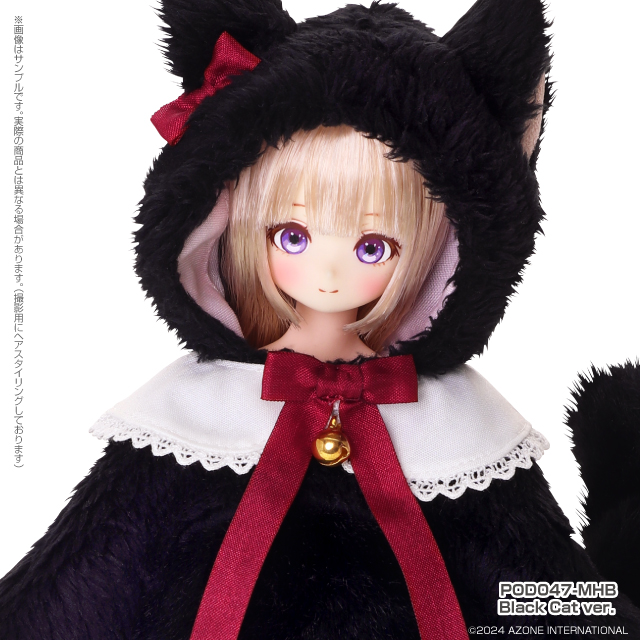Mii (みい) - HUG Mii Black Cat - Azone product photograph, POD047-MHB
